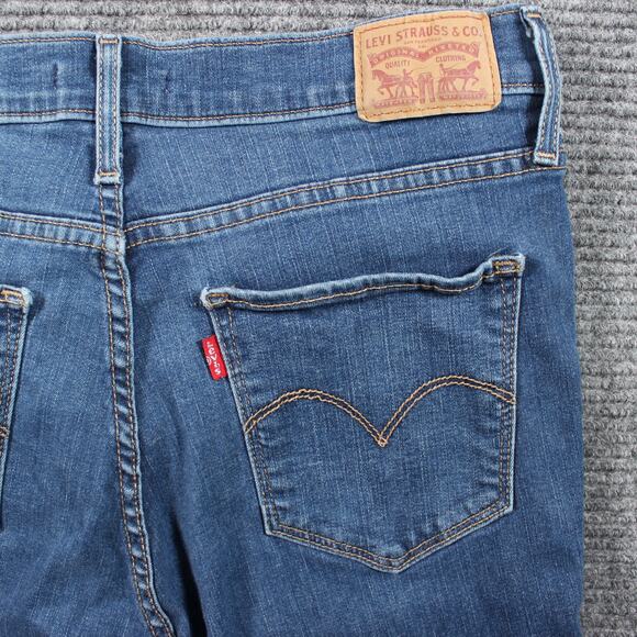 Levi's 720 Jeans Womens 30x30 Blue High Rise Super Skinny Distressed - Picture 9 of 11